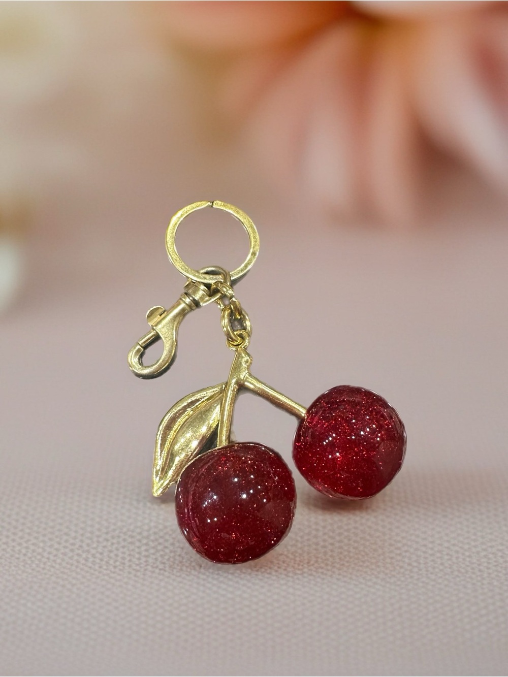 Cherry Charm Keychain🍒